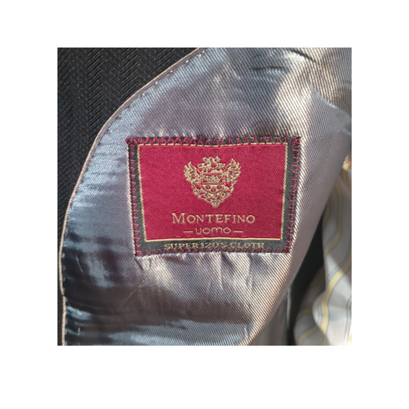 Montefino Uomo Super 120’s Merino Wool size 50 regular blazer - Picture 9 of 10